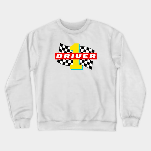 DRIVER #1 Crewneck Sweatshirt by undergroundART